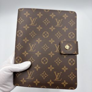 ルイヴィトン風 モノグラム アジェンダ mm 手帳カバー 6穴式 システム手帳 2026年カレンダー付きm20002