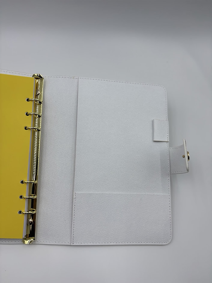 ルイヴィトン風 ダミエ・アズール アジェンダ mm 手帳カバー 6穴式 システム手帳 2026年カレンダー付m20002