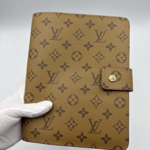 ルイヴィトン風 モノグラム アジェンダ mm 手帳カバー 6穴式 システム手帳 2026年カレンダー付きm20002