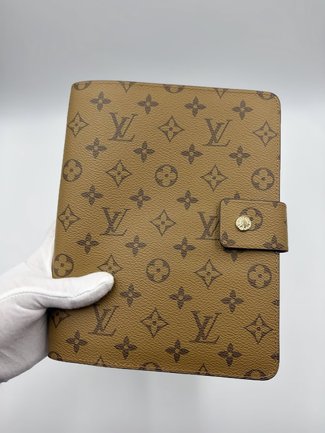 ルイヴィトン風 モノグラム アジェンダ mm 手帳カバー 6穴式 システム手帳 2026年カレンダー付きm20002