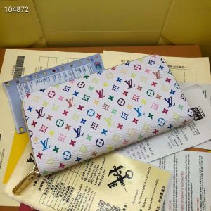 ルイヴィトン モノグラム ファスナー二つ折り財布 m60017