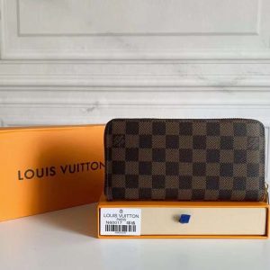 ルイヴィトン モノグラム ファスナー二つ折り財布 m60017