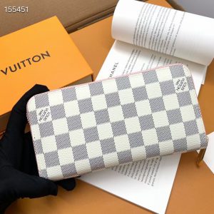 ルイヴィトン ダミエ ファスナー二つ折り財布 m60017