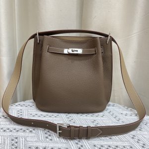 エルメス ソーケリー エトゥープ トリヨンクレマンス シルバー金具 w刻印 ショルダーバッグ レディース