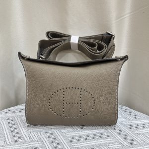 エルメス エヴリン 21 アマゾーヌ tpm エトゥープ トリヨンクレマンス シルバー金具 w刻印 ショルダーバッグ