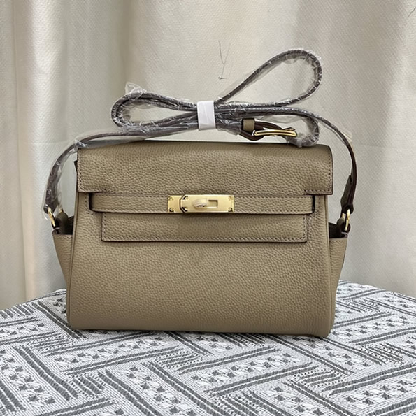 エルメス ゲタ トリヨンクレマンス ゴールド金具 w刻印 ショルダーバッグ レディース he019