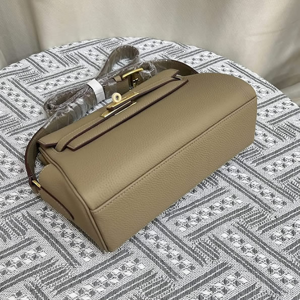 エルメス ゲタ トリヨンクレマンス ゴールド金具 w刻印 ショルダーバッグ レディース he019