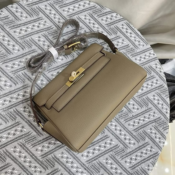 エルメス ゲタ トリヨンクレマンス ゴールド金具 w刻印 ショルダーバッグ レディース he019