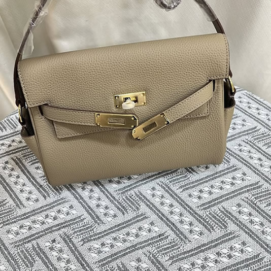 エルメス ゲタ トリヨンクレマンス ゴールド金具 w刻印 ショルダーバッグ レディース he019