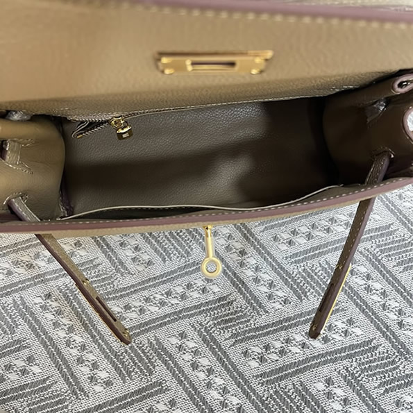 エルメス ゲタ トリヨンクレマンス ゴールド金具 w刻印 ショルダーバッグ レディース he019