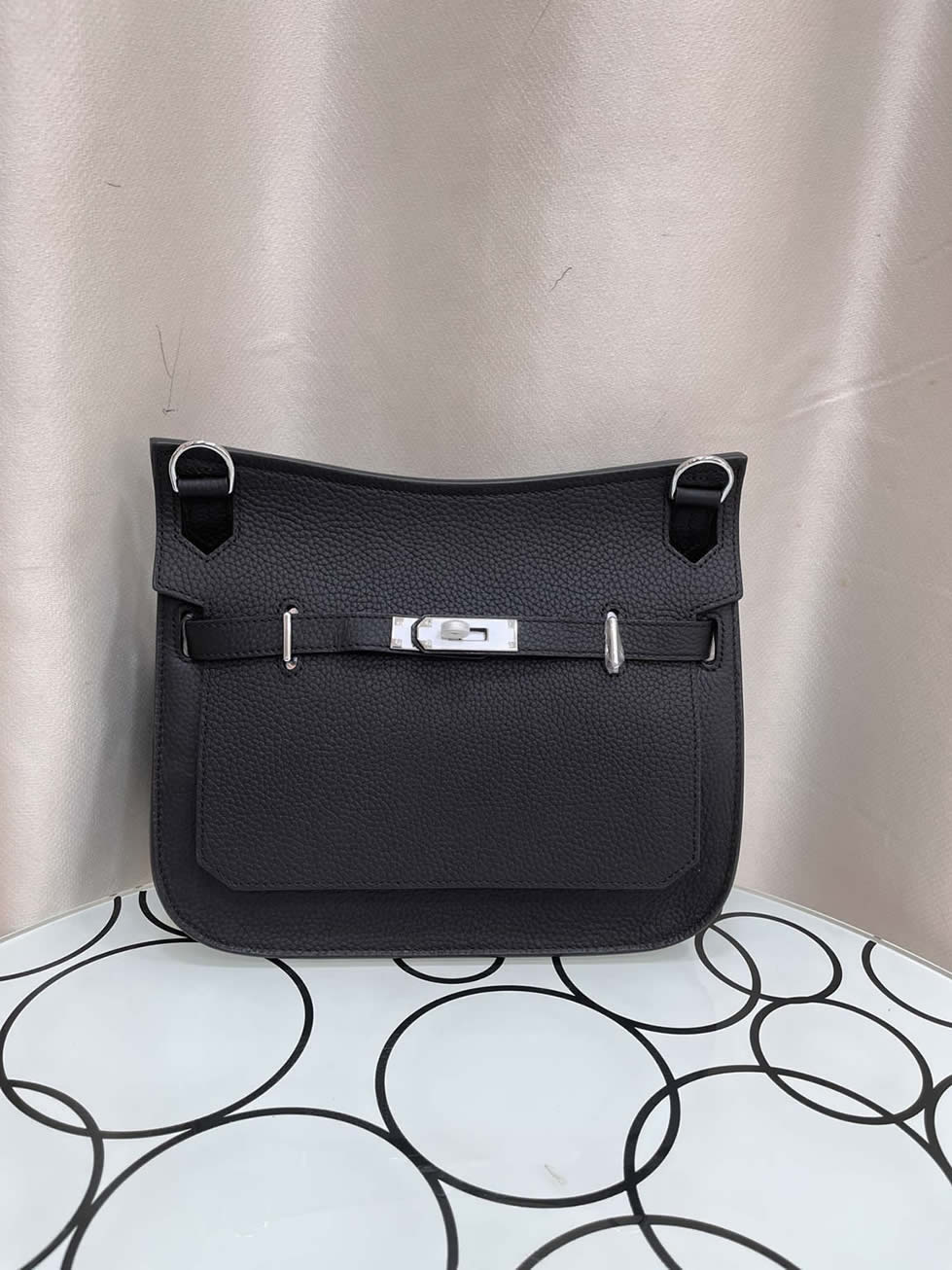 エルメス ゲタ トリヨンクレマンス ゴールド金具 w刻印 ショルダーバッグ レディース he020