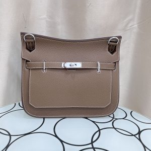 エルメス ジプシエール ミニ トリヨンクレマンス シルバー金具 w刻印 ショルダーバッグ ブラック he023