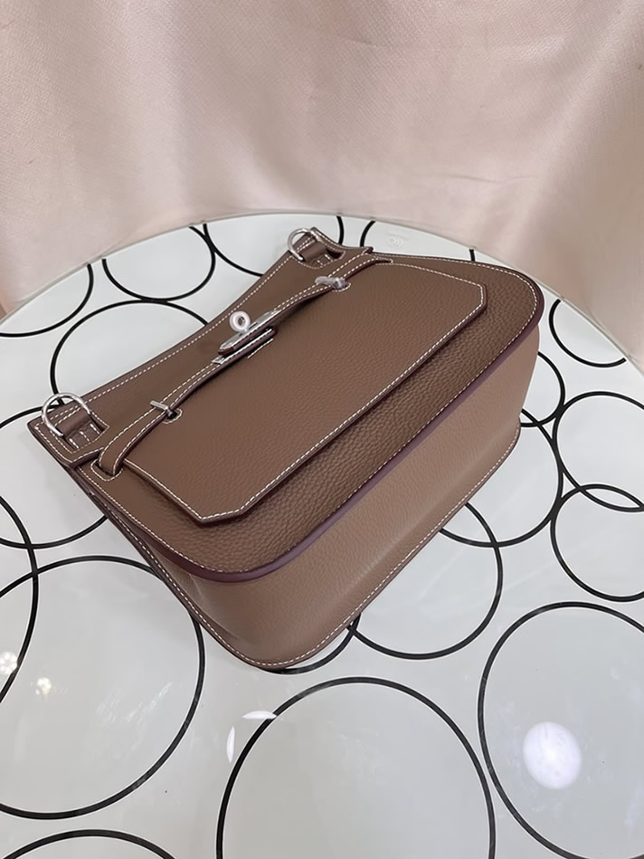 エルメス ジプシエール ミニ トリヨンクレマンス シルバー金具 w刻印 ショルダーバッグ ブラック he023