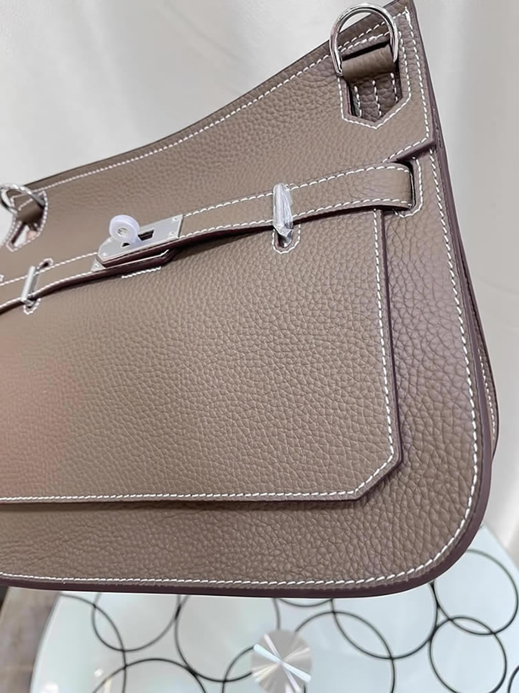 エルメス ジプシエール ミニ トリヨンクレマンス シルバー金具 w刻印 ショルダーバッグ ブラック he023