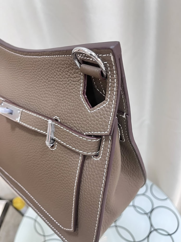 エルメス ジプシエール ミニ トリヨンクレマンス シルバー金具 w刻印 ショルダーバッグ ブラック he023