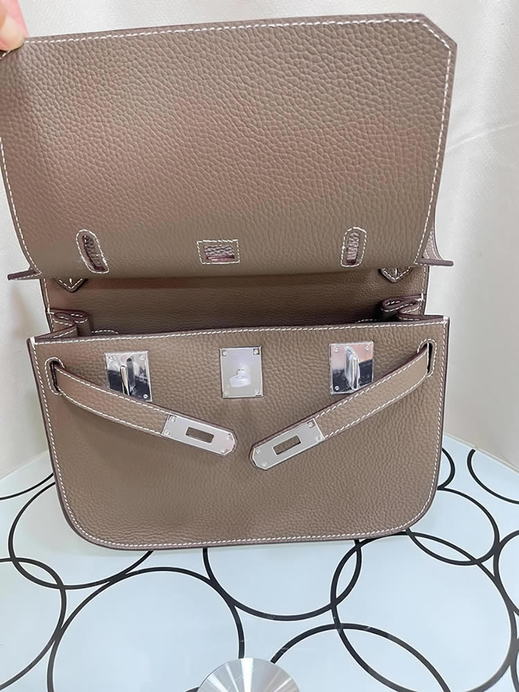 エルメス ジプシエール ミニ トリヨンクレマンス シルバー金具 w刻印 ショルダーバッグ ブラック he023