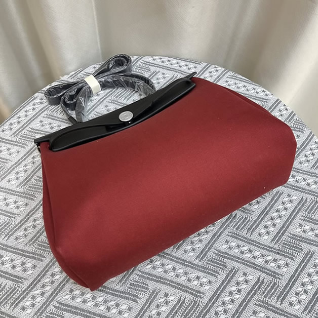 エルメス エールバッグ・ジップ 31 トワルオフィシエ シルバー金具 w刻印 ハンドバッグ レディース he030