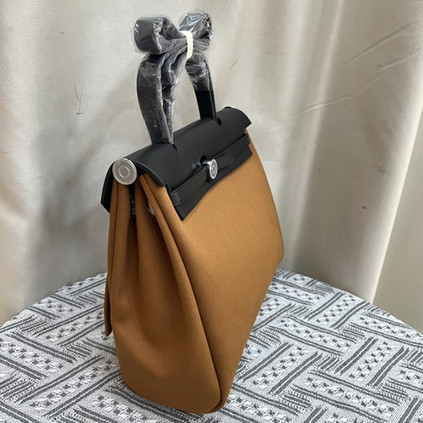 エルメス エールバッグ・ジップ 31 トワルオフィシエ シルバー金具 w刻印 ハンドバッグ レディース he035