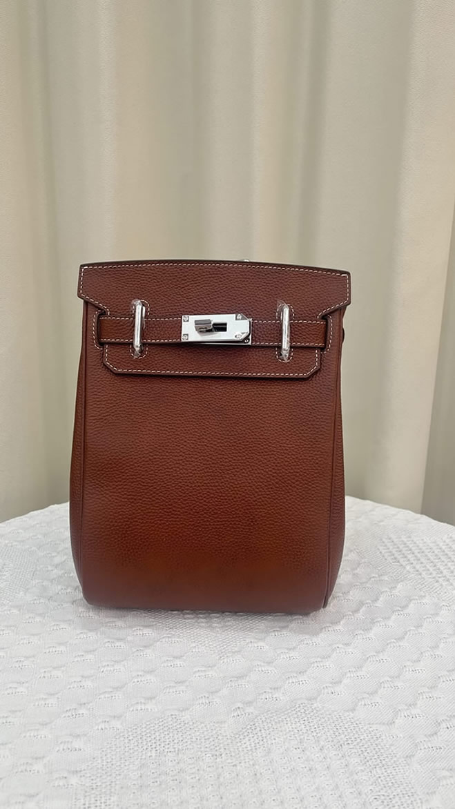 エルメス ケリーアド 2 pm トゴ シルバー金具 w刻印 リュックサック バックパック レディース he038