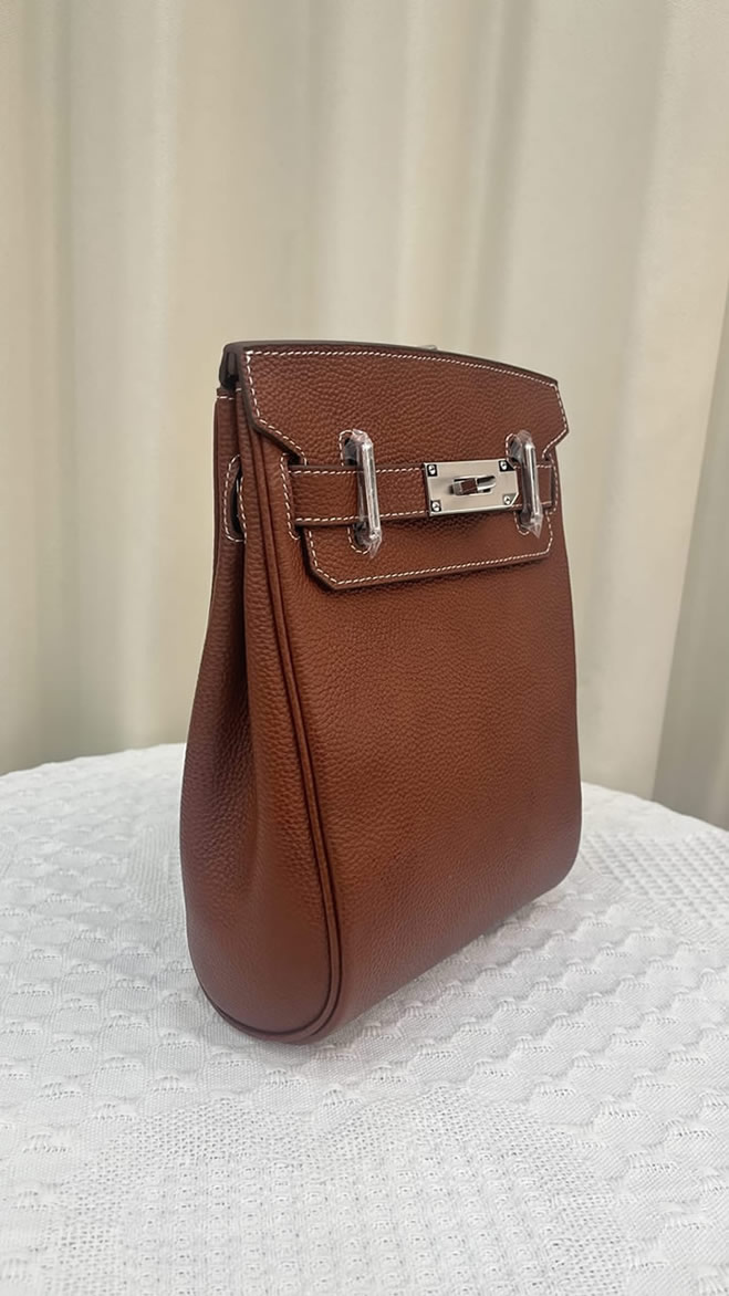 エルメス ケリーアド 2 pm トゴ シルバー金具 w刻印 リュックサック バックパック レディース he038