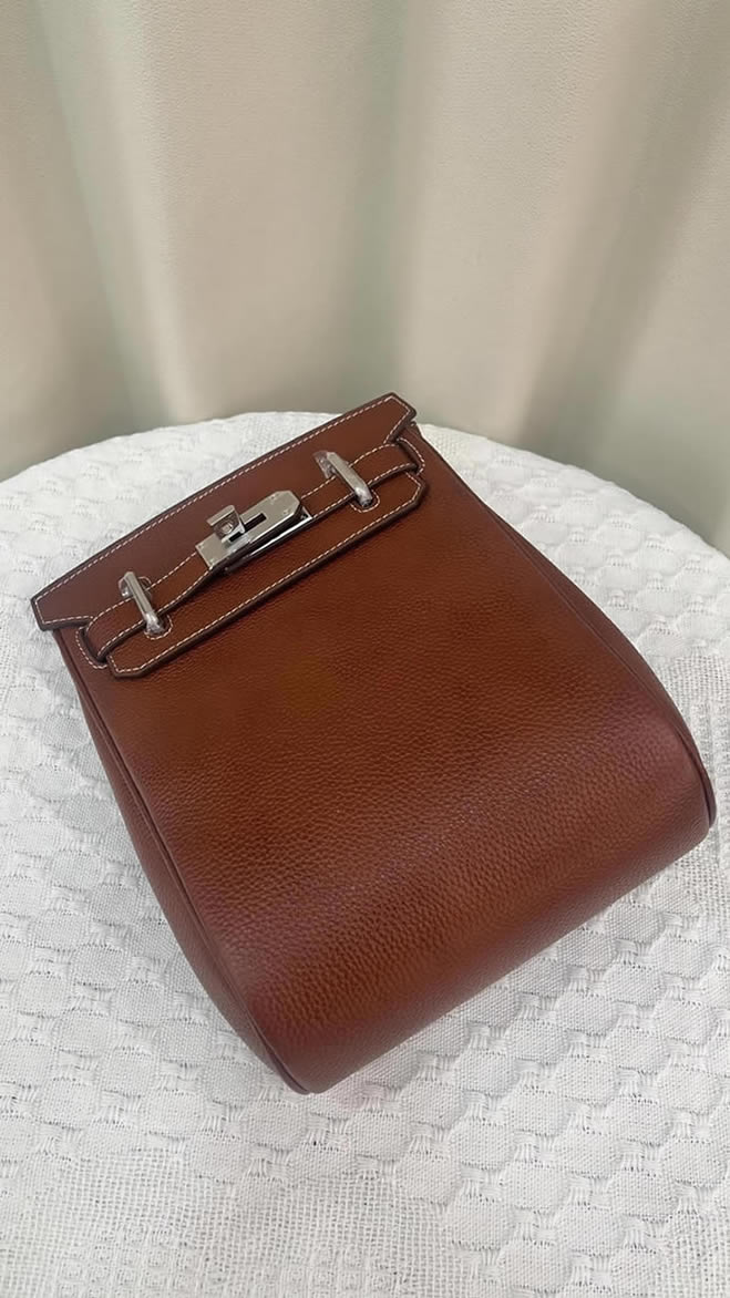 エルメス ケリーアド 2 pm トゴ シルバー金具 w刻印 リュックサック バックパック レディース he038