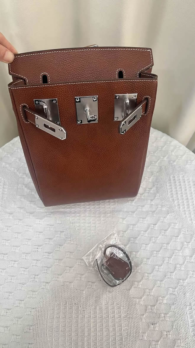 エルメス ケリーアド 2 pm トゴ シルバー金具 w刻印 リュックサック バックパック レディース he038