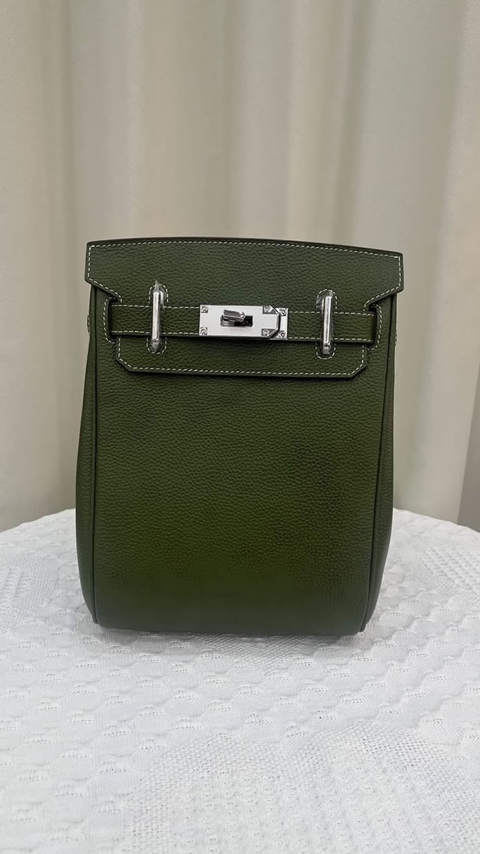 エルメス ケリーアド 2 pm トゴ シルバー金具 w刻印 リュックサック バックパック レディース he039