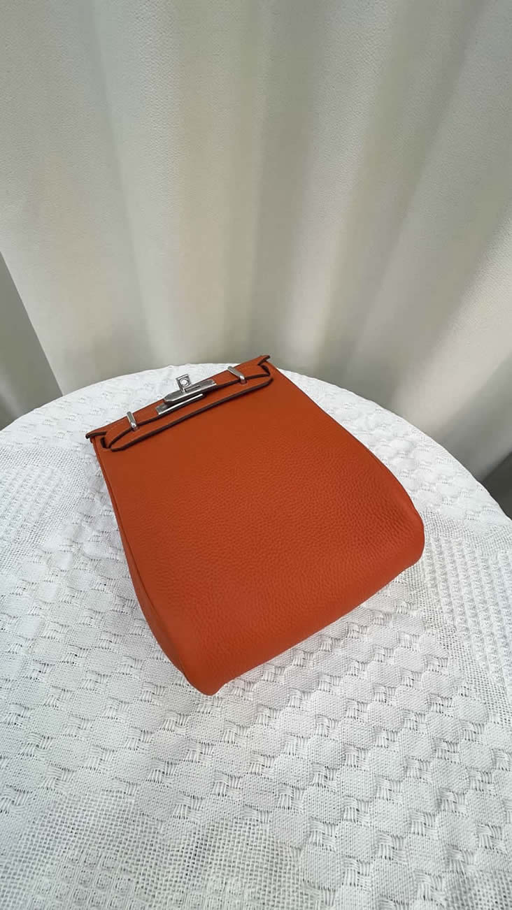 エルメス ケリーアド 2 pm トゴ シルバー金具 w刻印 リュックサック バックパック レディース he039