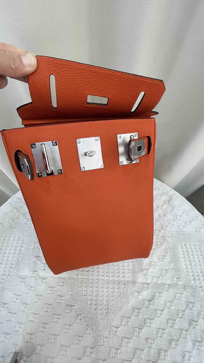 エルメス ケリーアド 2 pm トゴ シルバー金具 w刻印 リュックサック バックパック レディース he039