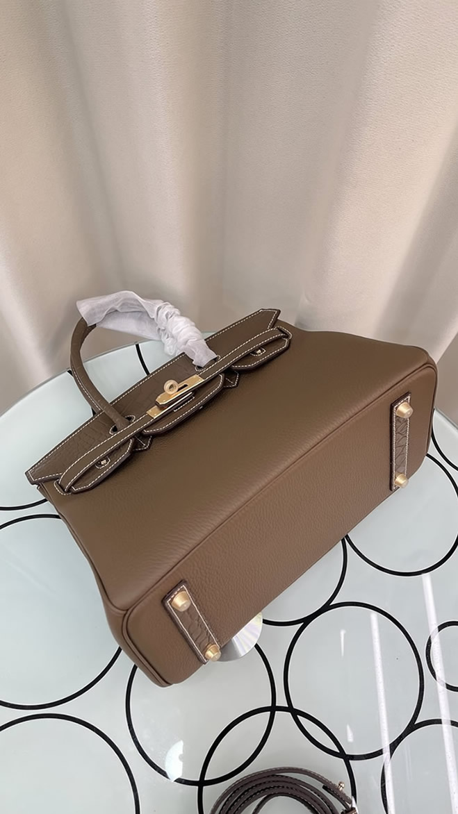 エルメス バーキン 25 30 タッチ ナタ/ベトン アリゲーターマット トリヨンクレマンス 金具 w刻印 he041