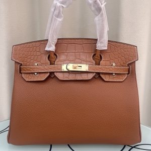 エルメス バーキン 25 30 タッチ ナタ/ベトン アリゲーターマット トリヨンクレマンス 金具 w刻印 he043