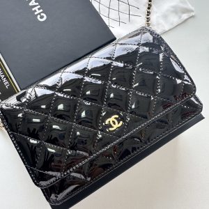 シャネル クラシック チェーンウォレット マトラッセ ラムスキン ブラック ゴールド金具 ショルダーバッグ ch6119 (复制)