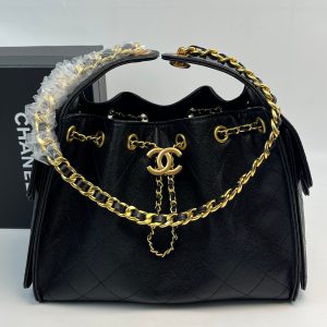 シャネル マトラッセ キャビアスキン 巾着 チェーン トートバッグ ブラック ゴールド金具 ch7071 (复制)