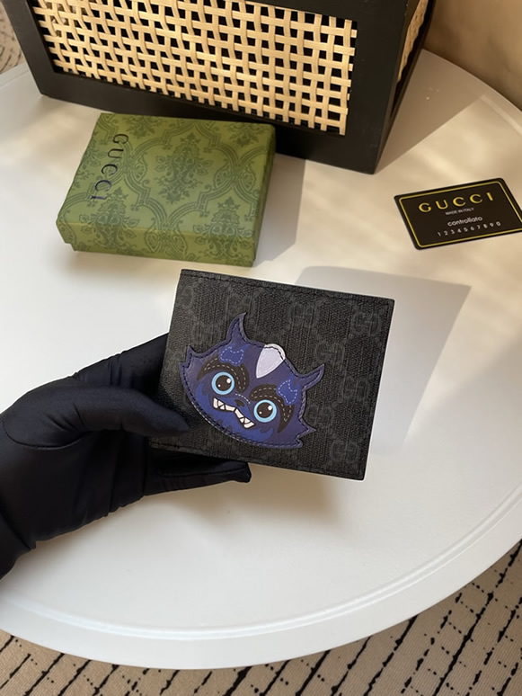 グッチ ggスプリーム モンスター 刺繍 カードケース パスケース 名刺入れ guc855708