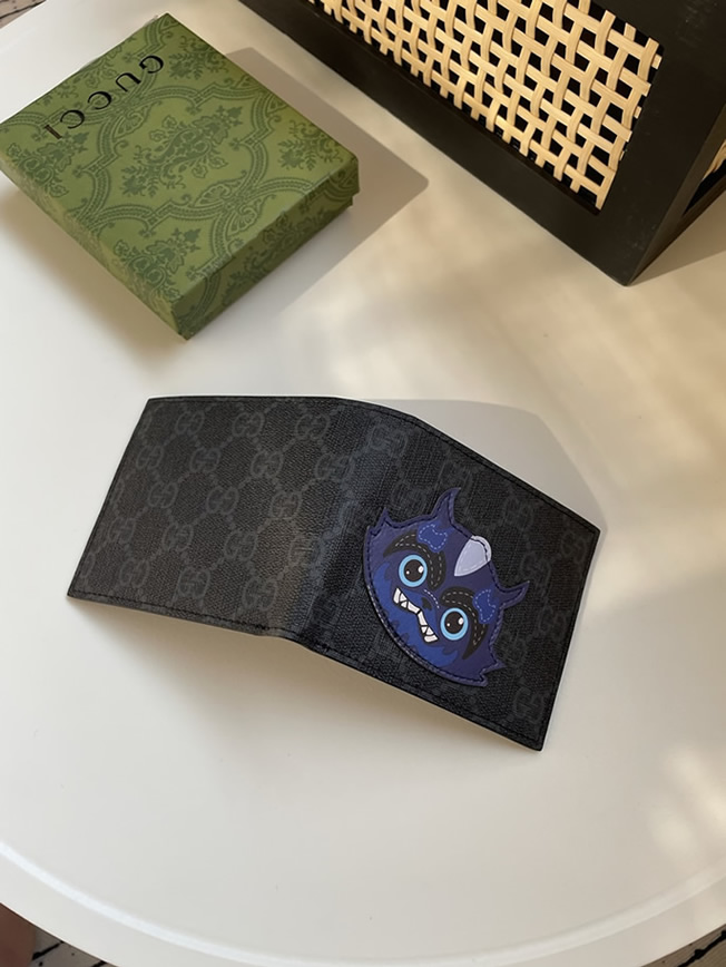 グッチ ggスプリーム モンスター 刺繍 カードケース パスケース 名刺入れ guc855708