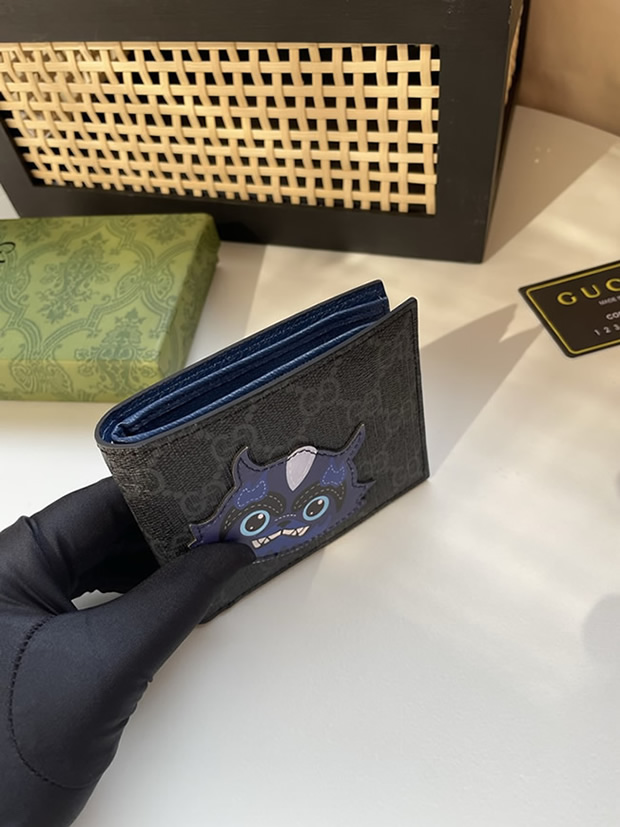 グッチ ggスプリーム モンスター 刺繍 カードケース パスケース 名刺入れ guc855708