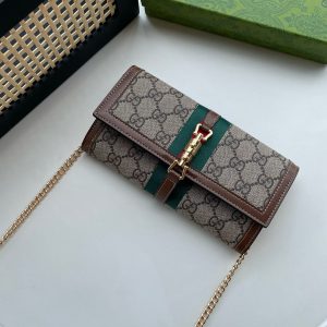 グッチ ジャッキー 1961 ggスプリーム チェーンウォレット ショルダーバッグ guc