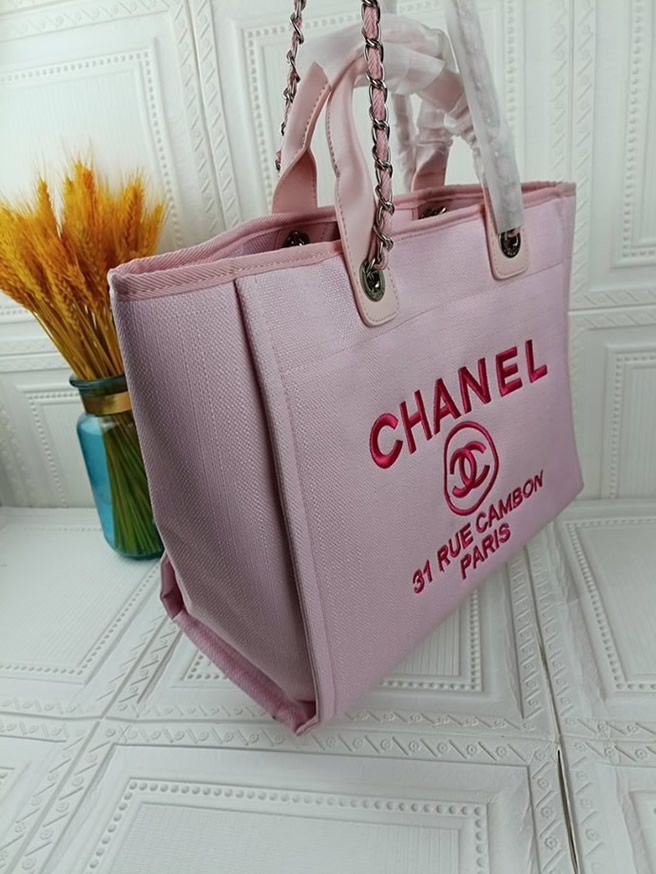 シャネル ドーヴィル ラージ トートバッグ ブラック/ホワイト ツイード シルバー金具 ch66942