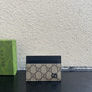 グッチ ggスプリーム キャンバス カードケース ベージュ/ネイビー ブルー金具 guc768248 (复制)