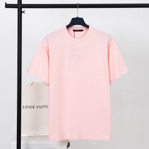 ルイ・ヴィトン lvロゴ エンブロイダリー tシャツ ブラック/ゴールド fs006 (复制)