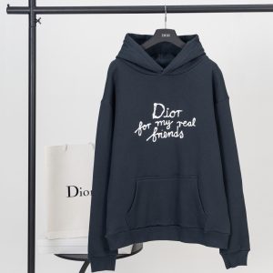 ディオール "dior for my real friends" フーディー ダークグレー fs013