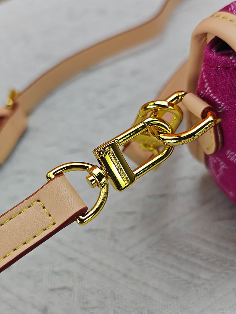 ルイ・ヴィトン マイクロ・メティス モノグラム・デニム フューシャ m27700