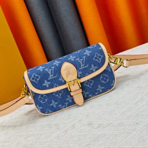 ルイ・ヴィトン マイクロ・メティス モノグラム・デニム ブルー m83298