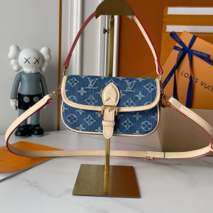 ルイ・ヴィトン マイクロ・メティス モノグラム・デニム ブルー m27700