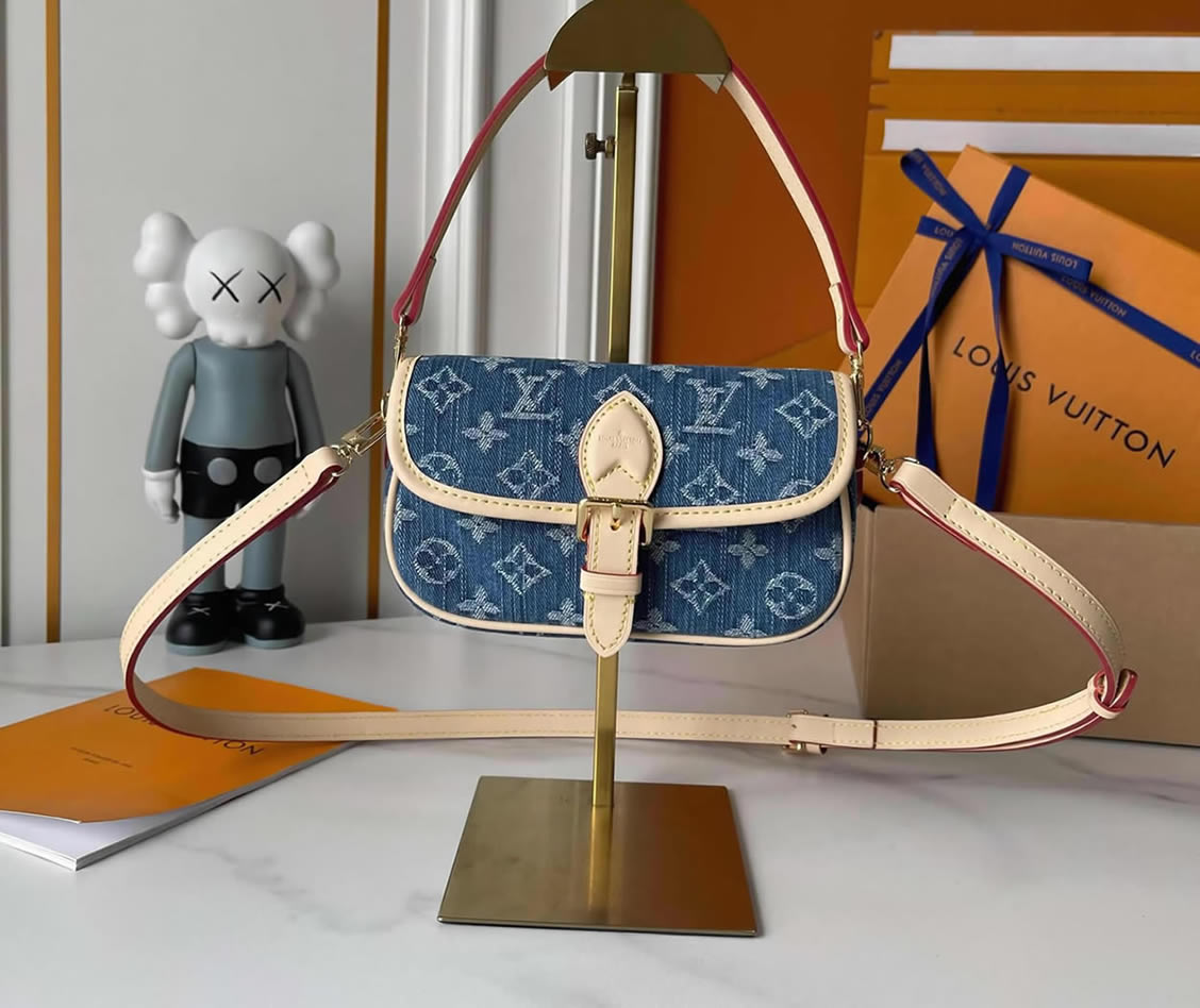 ルイ・ヴィトン マイクロ・メティス モノグラム・デニム ブルー m27700