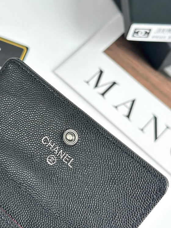 シャネル ボーイシャネル フラップ ウォレット キャビアスキン ブラック シルバー金具 a80603 (复制)