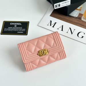 シャネル ボーイシャネル フラップ ウォレット キャビアスキン ピンク a80603 (复制)