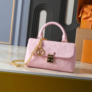 ルイ・ヴィトン モノグラム・アンプラント ナノ・メティス ローズ・ナクレ m27034