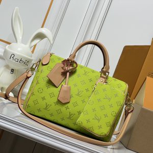 ルイ・ヴィトン モノグラム・アンプラント スピーディ バンドリエール 25 ネオンイエロー m18076