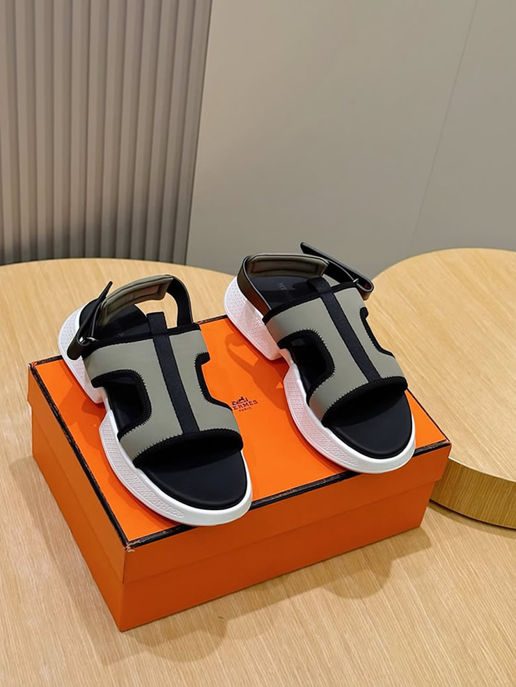 エルメス ゲット サンダル キャンバス カーキ shoes001 (复制)